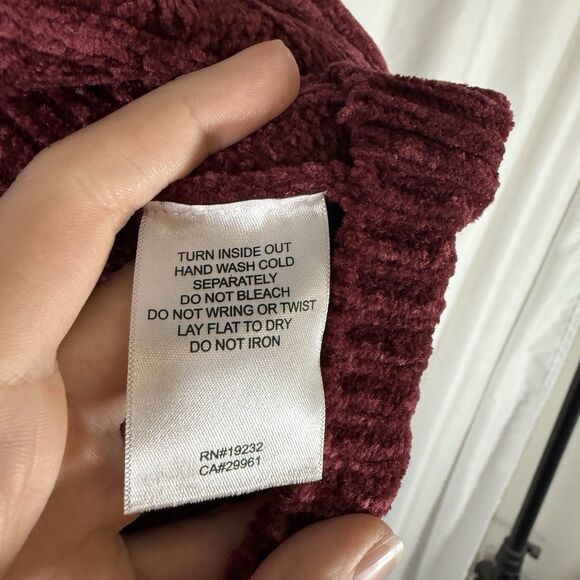 New Alfred Dunner Acadia Sweater Women's Large Chenille Knit Full Zip Brick Red - Picture 8 of 11